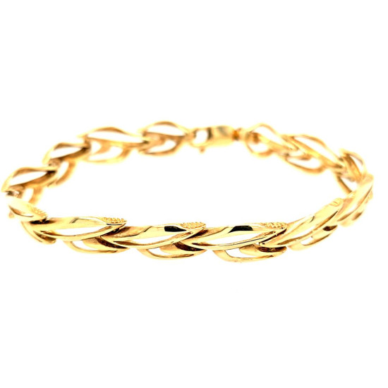 Pre owned 9ct Fancy Link Bracelet ZU165